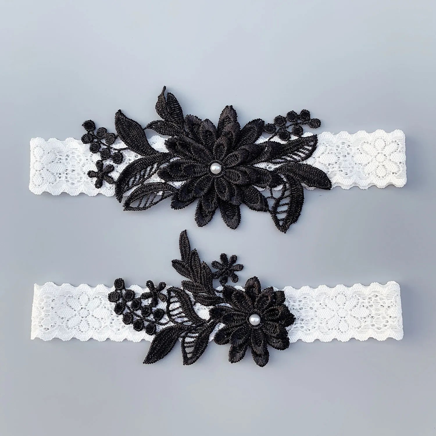 Lace Flower Thigh Ring Pearls Wedding Garter Belt Bridal Cosplay Fashion Stocking Ring