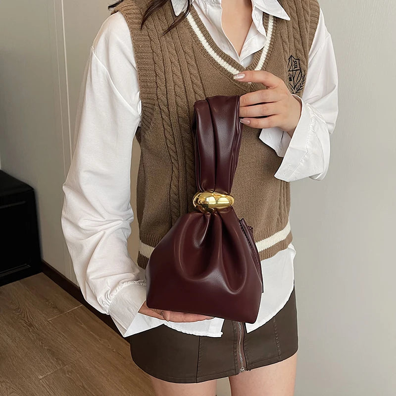 Elegant PU Leather Evening Bag