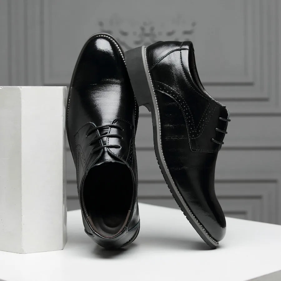 Classic Men Dress Shoes Pointed Toe Soft Bottom Business Casual Men Formal Shoes Male Office Flats Wedding Party Oxfords Shoes