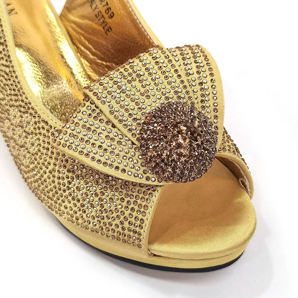 Diamond Wedding Shoe & Bag Set