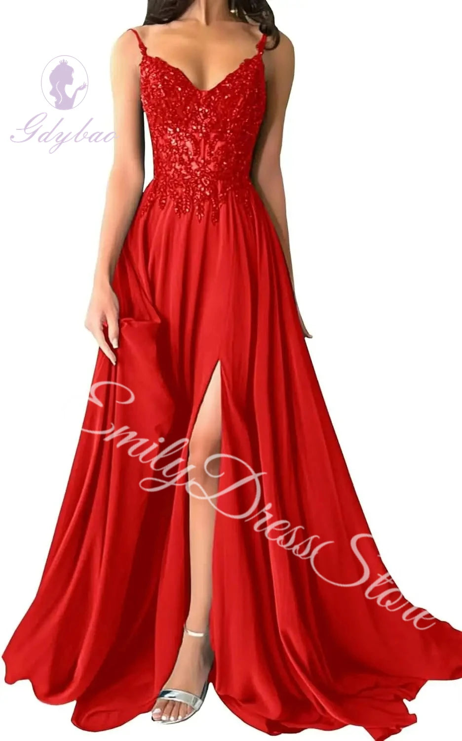 Green Chiffon Evening Dress Women Elegant Applique Suspenders Deep V-neck Backless Bridal Formal Long Ball Gowns Pageant Dress