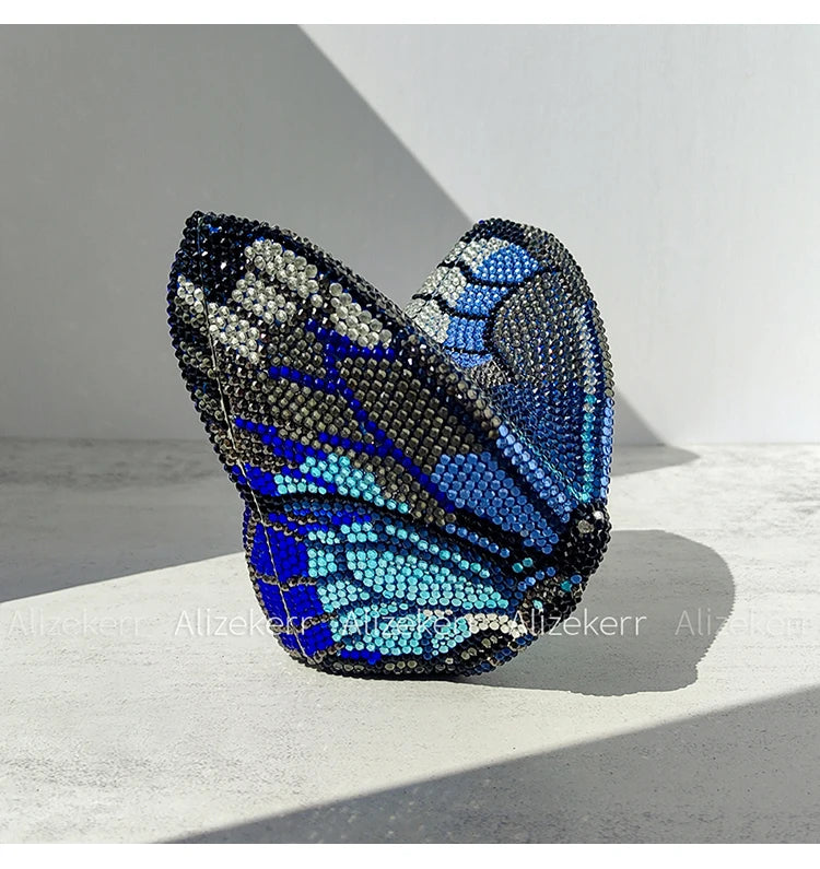 Butterfly Crystal Evening Clutch