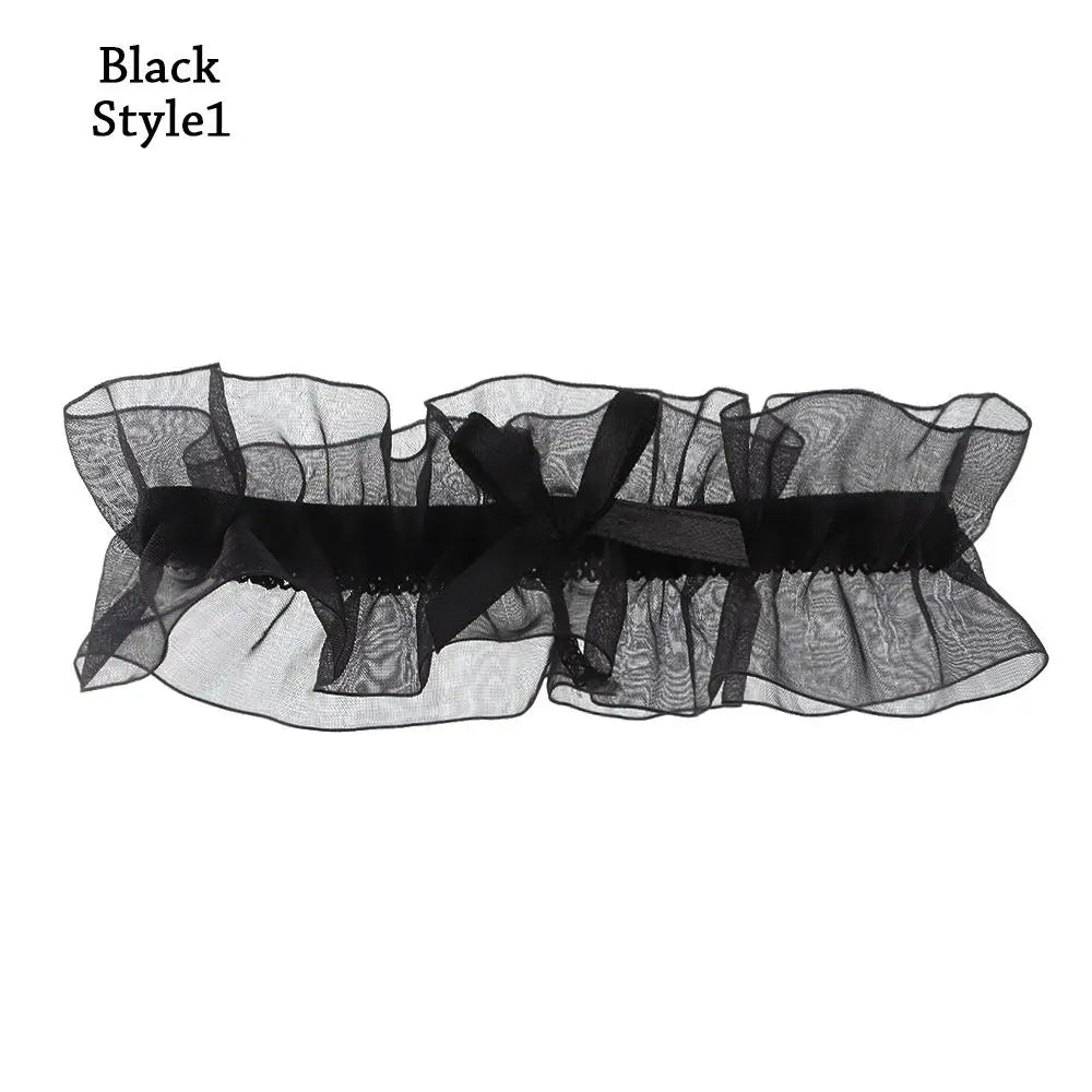 Sexy Fashion Lingerie Garter Belt Wedding Bride Leg Garter Cosplay Party Accessories Bowknot Lace Elastic Leg Ring