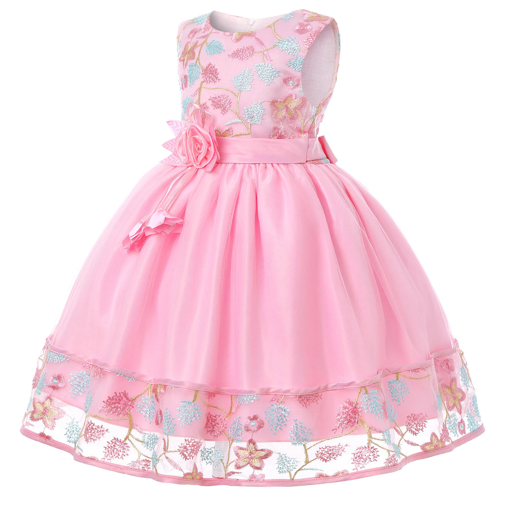 Embroidered Lace Princess Party Dress