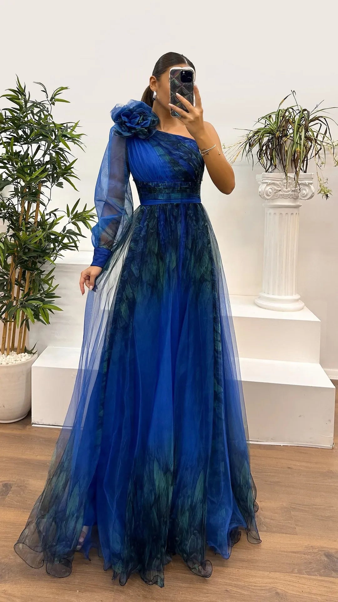 Women's Wedding Dress Spring Autumn New Sexy Off-shoulder Mesh Print Slit Casual Loose Party Prom Dresses For Women Robe Femal