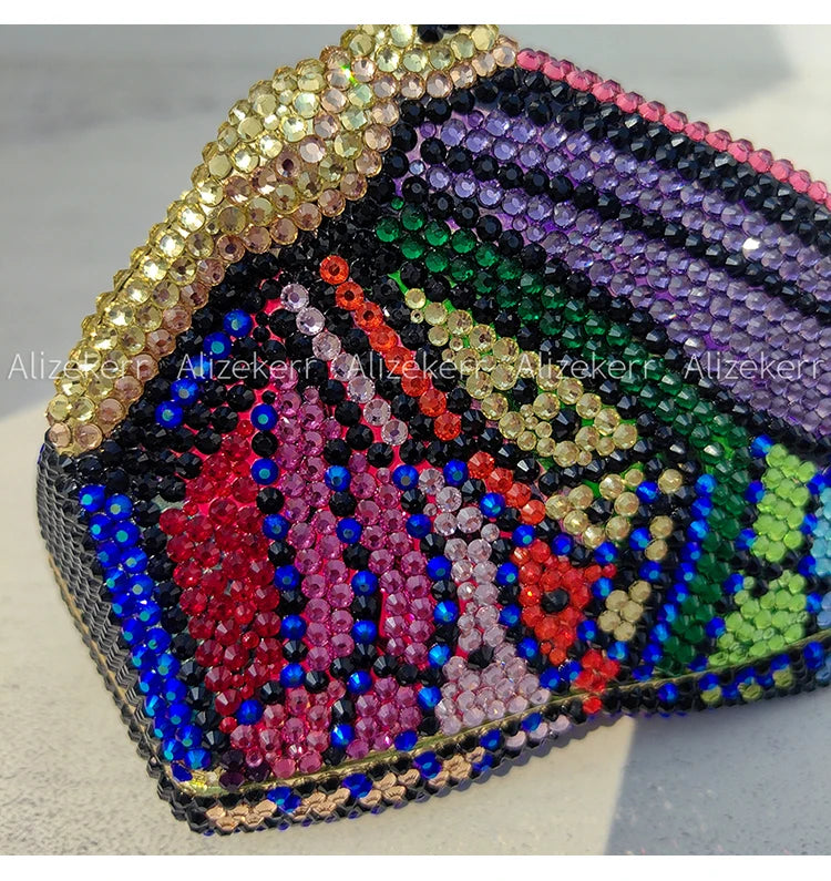Butterfly Crystal Evening Clutch