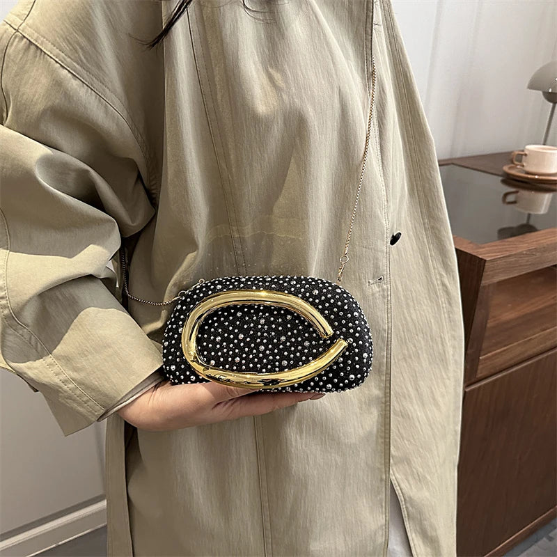 Red Wedding Evening Clutch Bag For Women Luxury Silver Gold Fashinon Party Purse And Handbag Trend Lady Lipstick Crossbody Bag