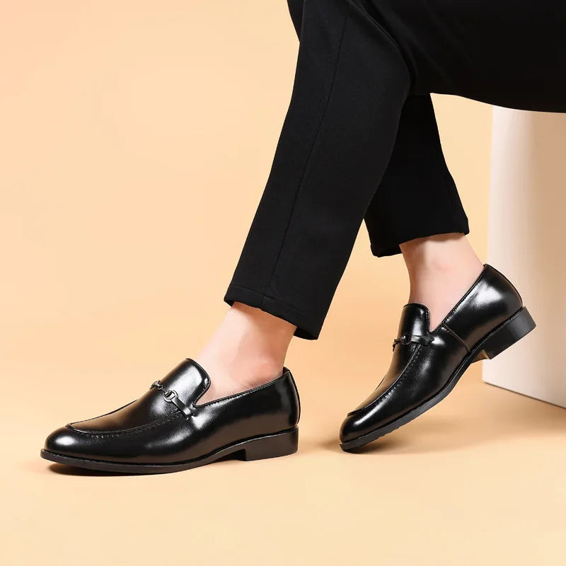Office Shoes Men Classic Loafers Men Formal Shoes Brand Dress Shoes Men Elegant Sepatu Slip on Pria Zapatos De Hombre Ayakkabi