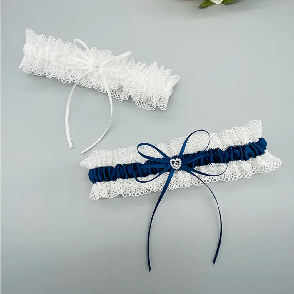 Fashion Bowknot Bridal Lace Garter Women's Garter Belt Bride Souvenirs Women Thigh Garter Leg Ring