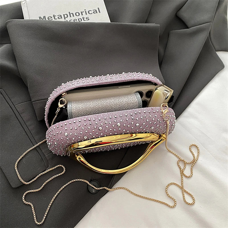 Red Wedding Evening Clutch Bag For Women Luxury Silver Gold Fashinon Party Purse And Handbag Trend Lady Lipstick Crossbody Bag