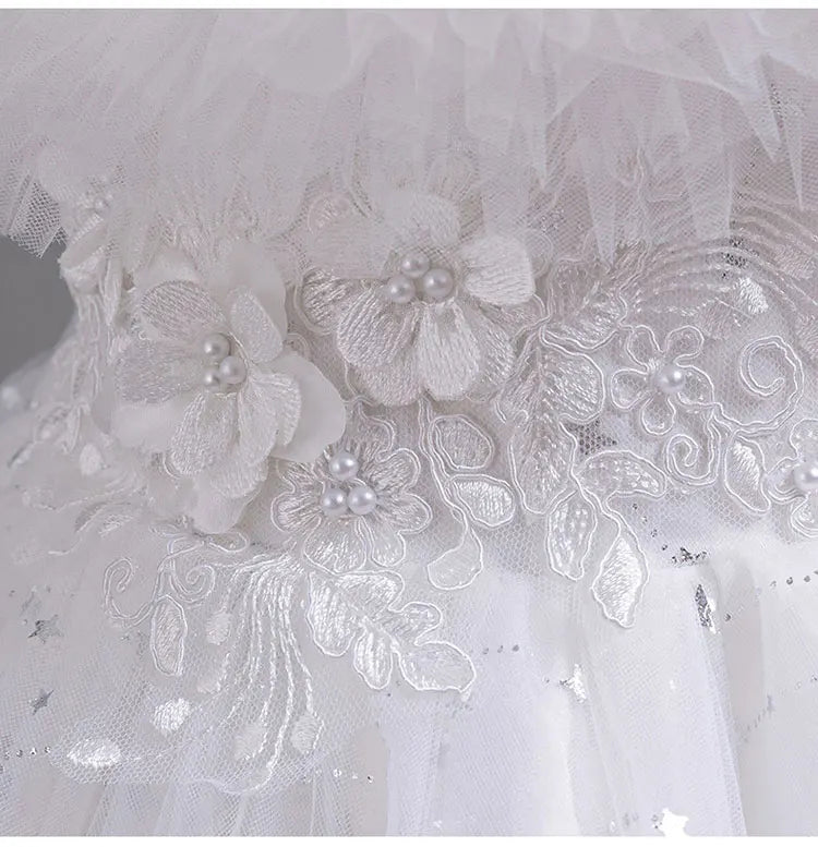 Sleeveless Lace Flower Girl Dress
