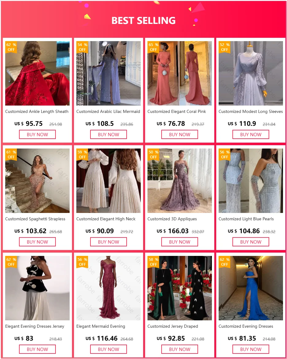 Customized Mother of The Bride Dresses Classic Wedding Party Dress Lace Appliques 3/4 Length Sleeve Floor Length for women Gown