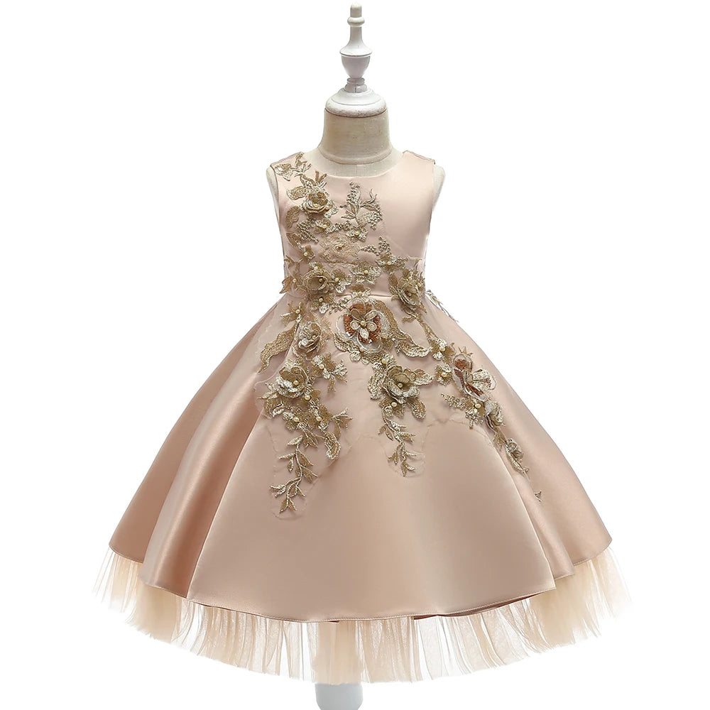 Embroidered Pageant Party Dress