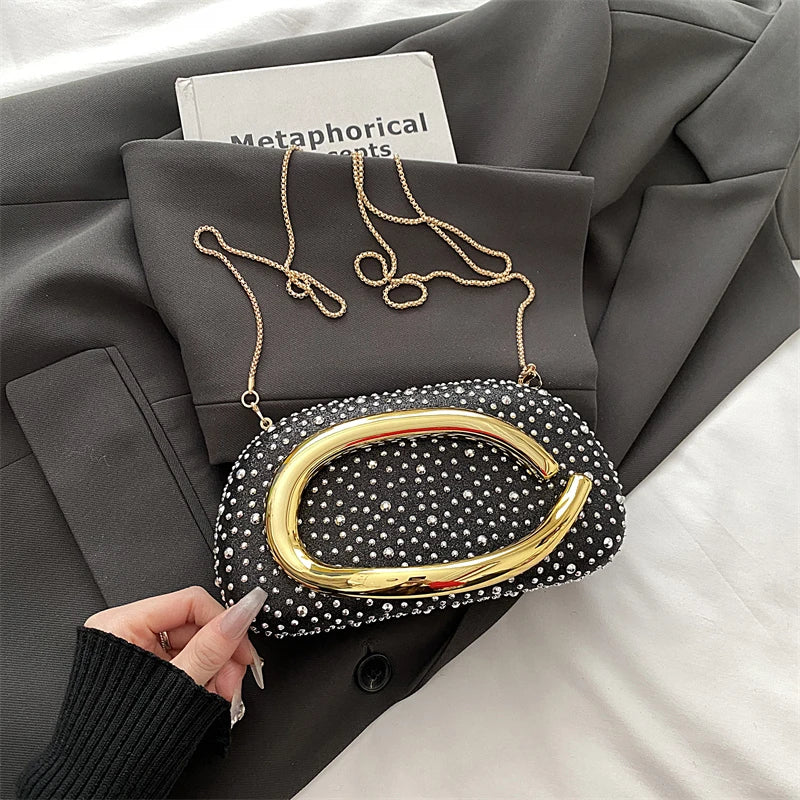 Red Wedding Evening Clutch Bag For Women Luxury Silver Gold Fashinon Party Purse And Handbag Trend Lady Lipstick Crossbody Bag