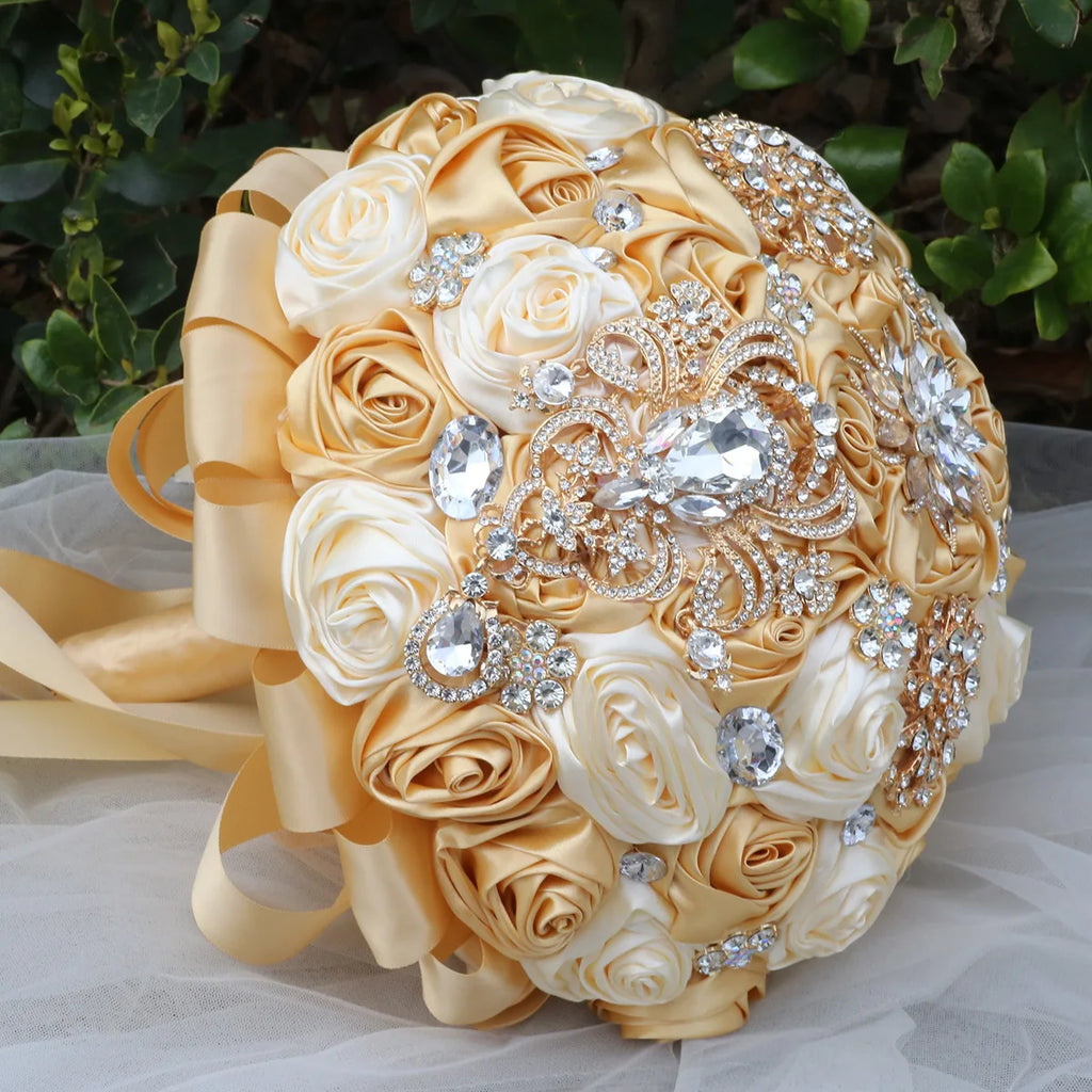 Gold Wedding Bouquet Bridal Bouquet