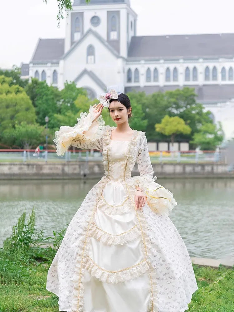 Medieval Retro Court Ball Gown Wedding Evening Dresses Victorian Prom Theater Party Gowns Masquerade Stage Princess Outfit