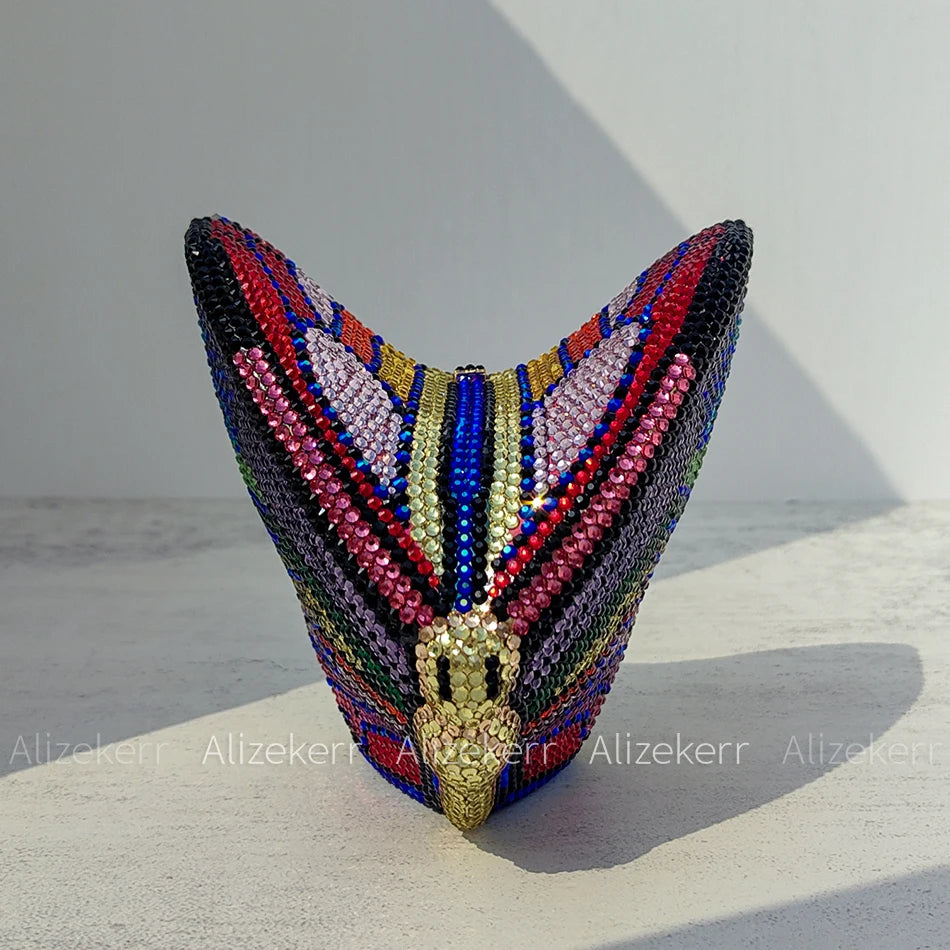 Butterfly Crystal Evening Clutch
