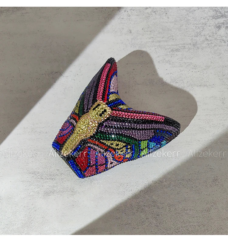 Butterfly Crystal Evening Clutch