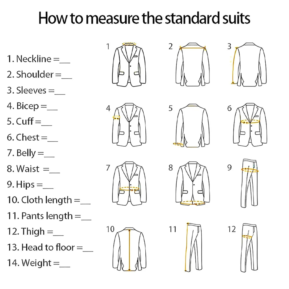 Men's Grey 3-Piece Suit (Jacket + Vest + Trousers) Elegant Classic Wedding Attire, Custom Banquet Birthday Party Tuxedo