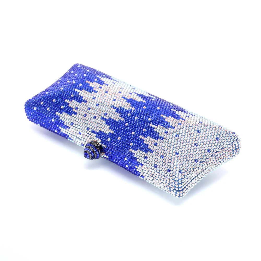 XIYUAN 25 Colors Best Selling Diamond Woman Handbag Crystal Gala Dinner Party Evening Purse Colorful Wedding Bridal Clutch Bag