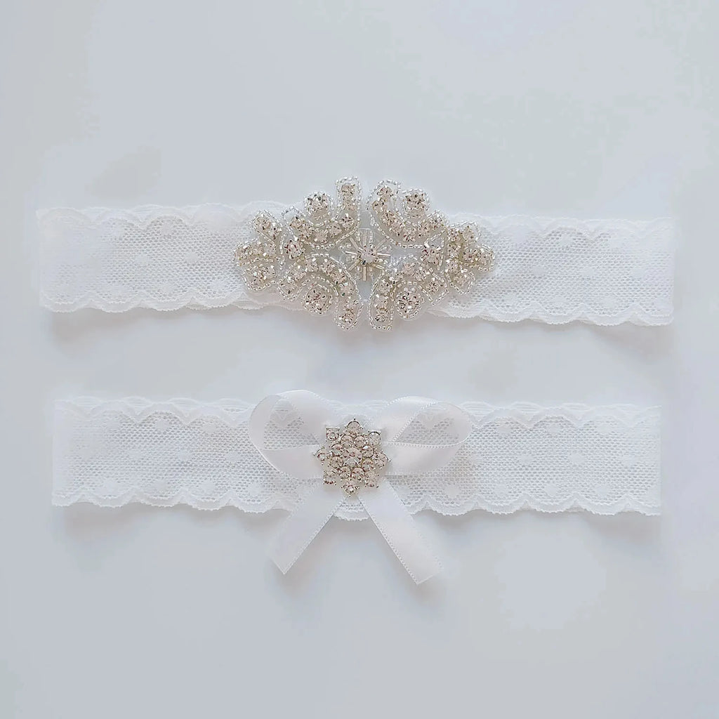 Shinny Bead Crystals Wedding Garter for Bride Leg Ring Loop Thigh Leg Garter  For Wedding Bridal  Accessories