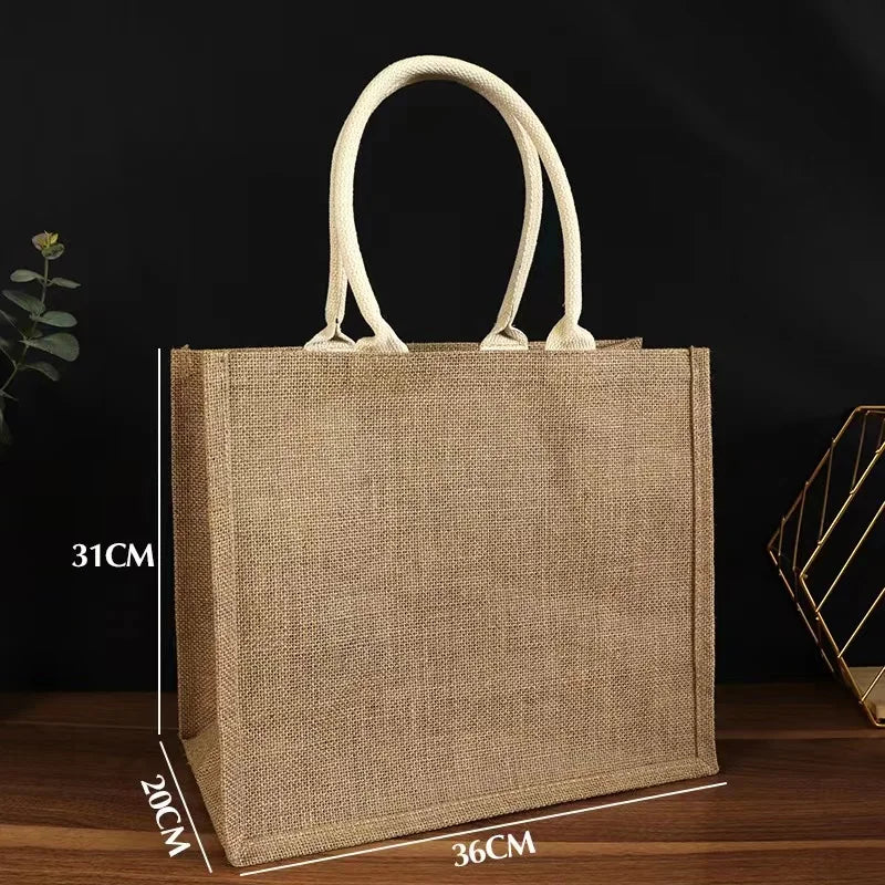 Personalized Bridesmaid Jute Tote Bags with Scarf Party Retro Beach Bag Bachelorette Gifts Girlfriend Gift for Her