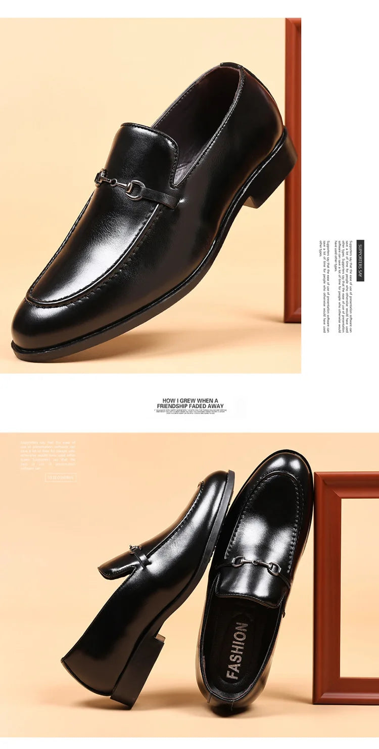 Office Shoes Men Classic Loafers Men Formal Shoes Brand Dress Shoes Men Elegant Sepatu Slip on Pria Zapatos De Hombre Ayakkabi