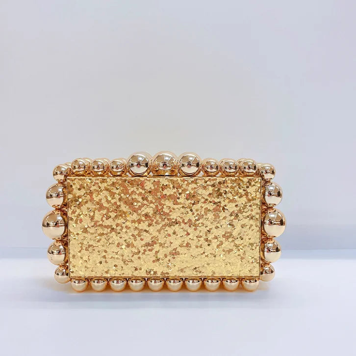 Leopard Acrylic Box Evening Clutch