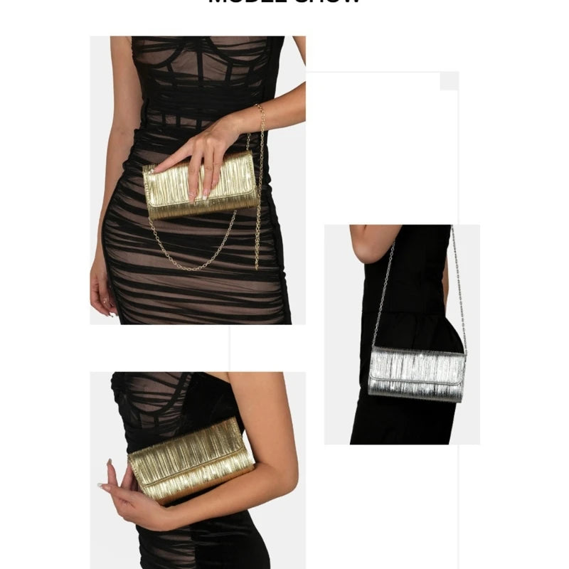 THINKTHENDO Popular Women's Evening Shoulder Bag Bridal Clutch Party Prom Wedding Envelope Handbag New