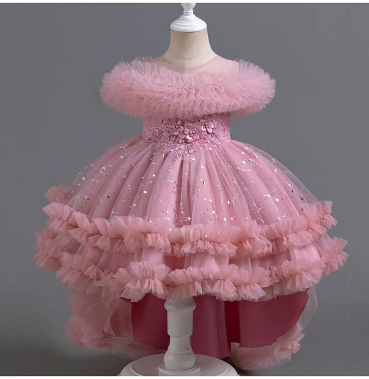 Sleeveless Lace Flower Girl Dress