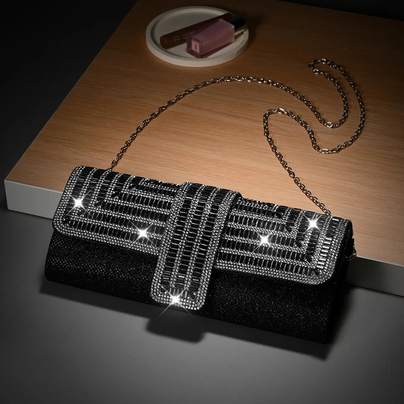 Diamond Hand Bag Women Crystal Party Bridal Clutch Wedding Evening Purse Satchels Rhinestone Envelope Dinner Handbag For Women