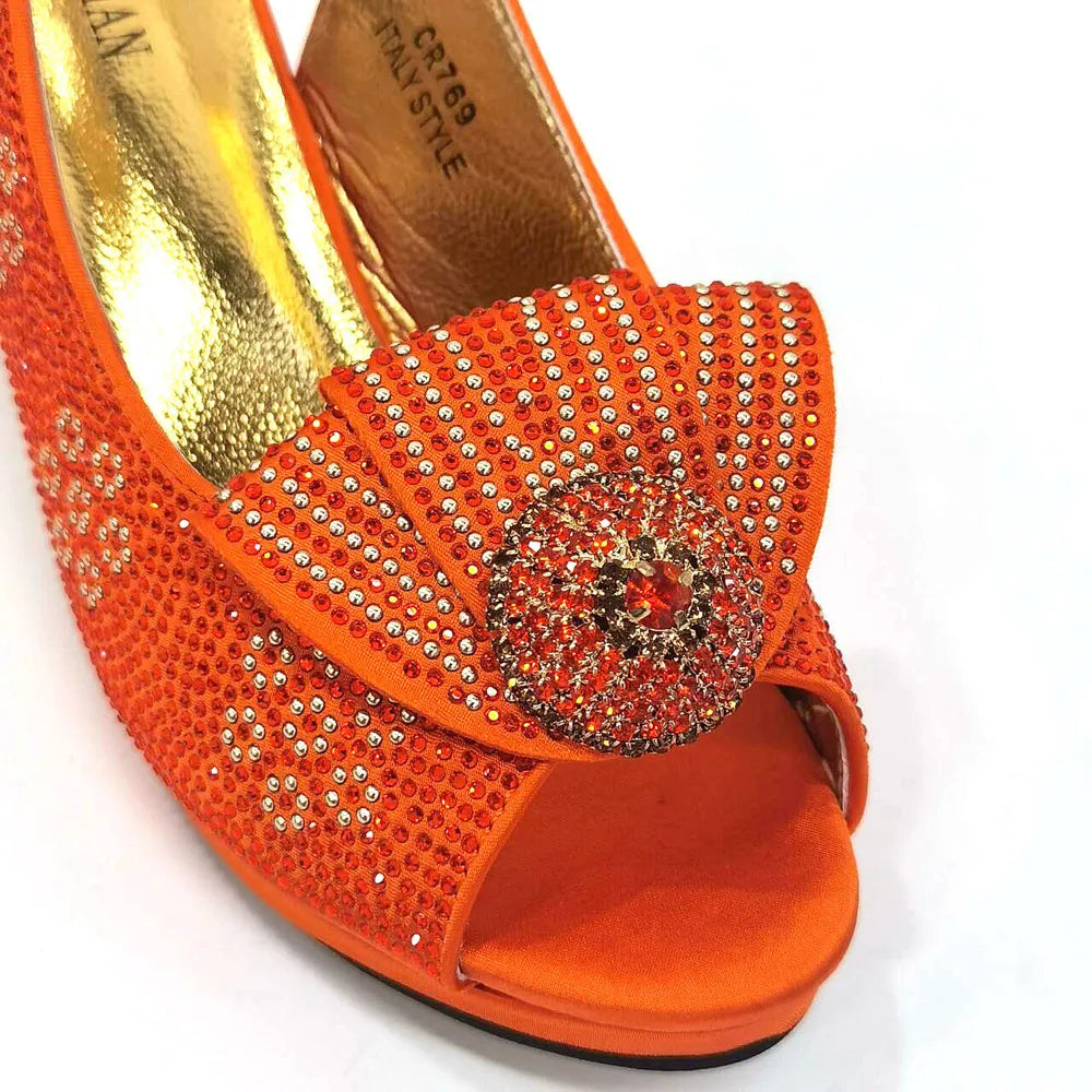 Diamond Wedding Shoe & Bag Set