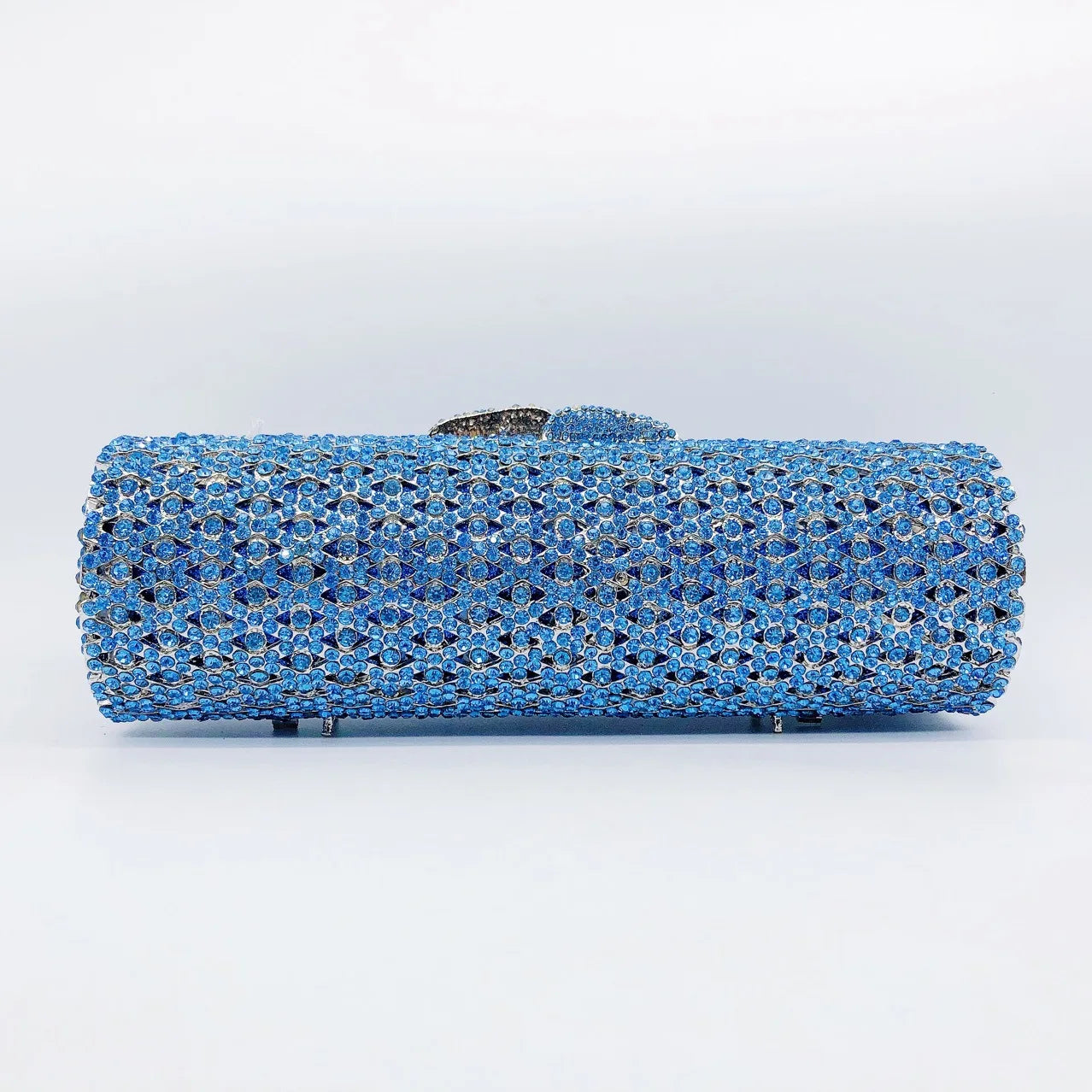Female Grey Crystal Clutches Lady Rhinestone Evening Bag Party Prom Stones Handbags Luxury Women Wedding Bridal Clutch Purse Bag
