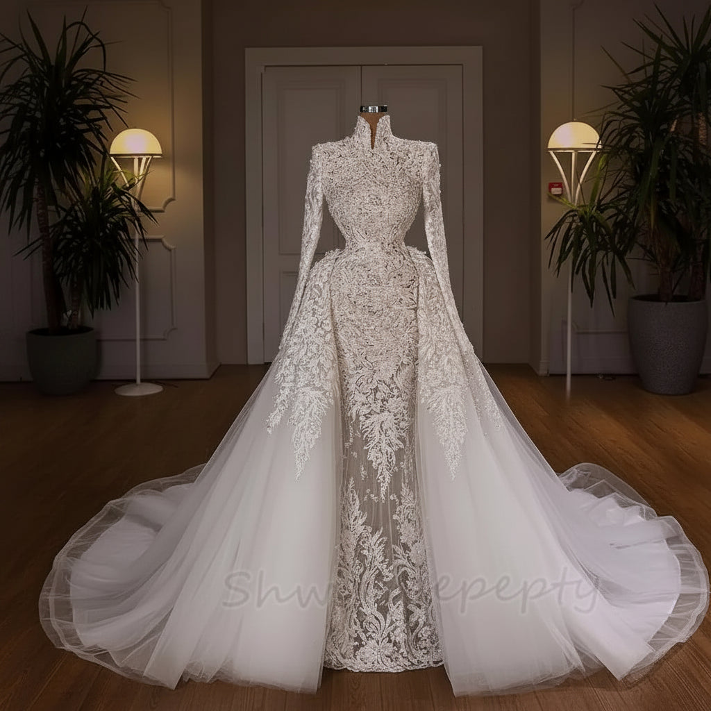 Gothic Black Burgundy Wedding Dress One Shoulder Ivory Tulle Ball Gown Lace Corset 3D Floral Medieval Bridal Dresses Customized