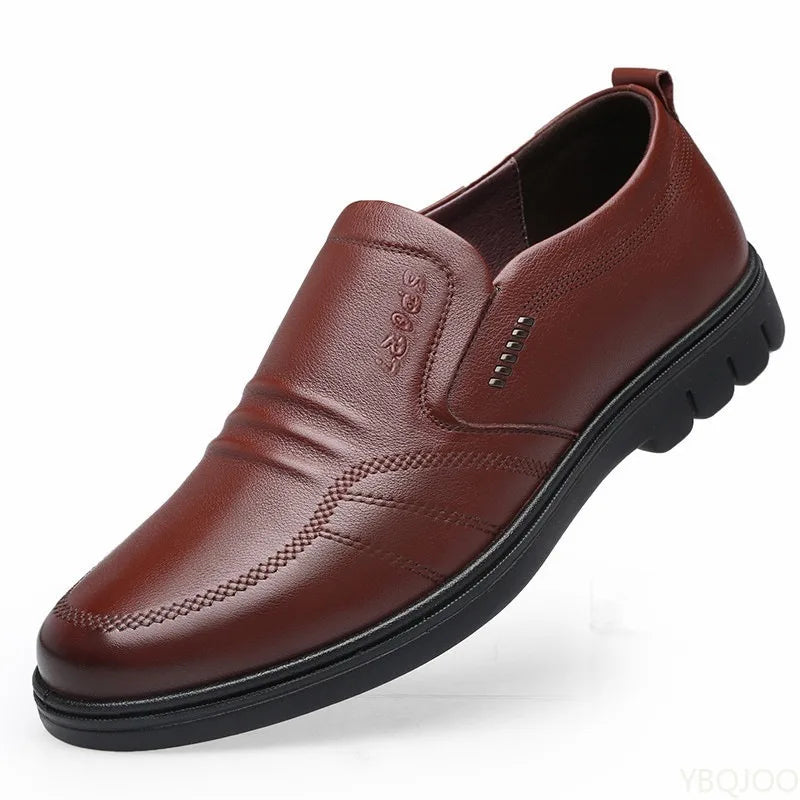 2025 Large Size Fashionable Men's Office Formal Shoes Low Cut Daily Comfortable Round Toe Multifunctional Men's Wedding Shoes
