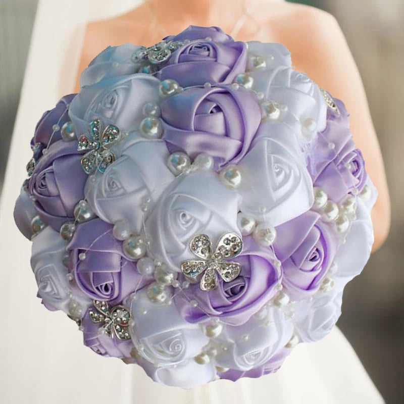 Purple Wedding Bouquet Flowers
