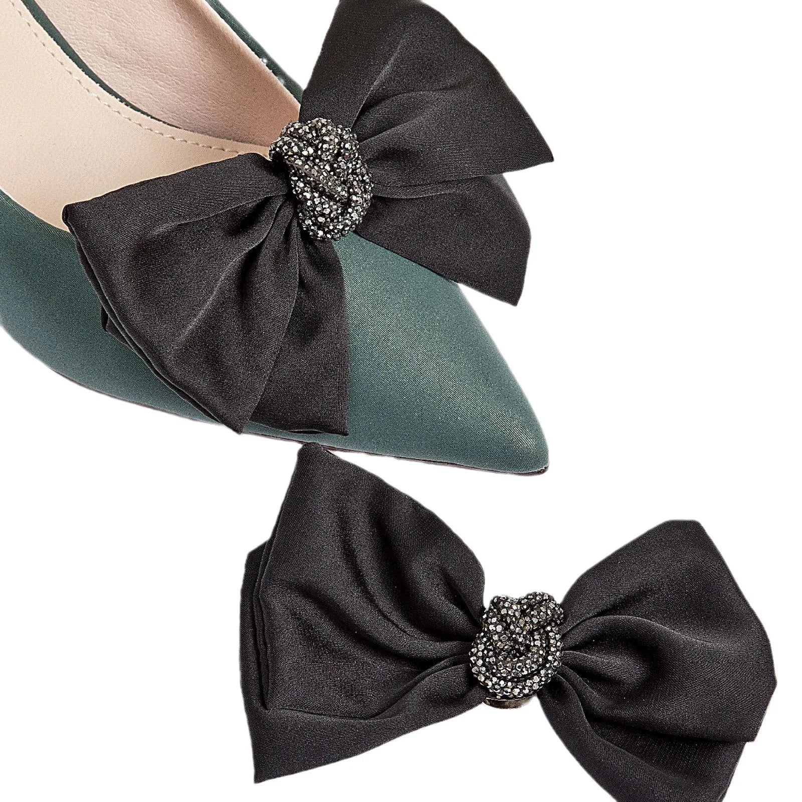 【1pair】shoe charms flower black designer charms for ladies heels shoe jewelry accessory for shoes woman buckle for bridal shoe