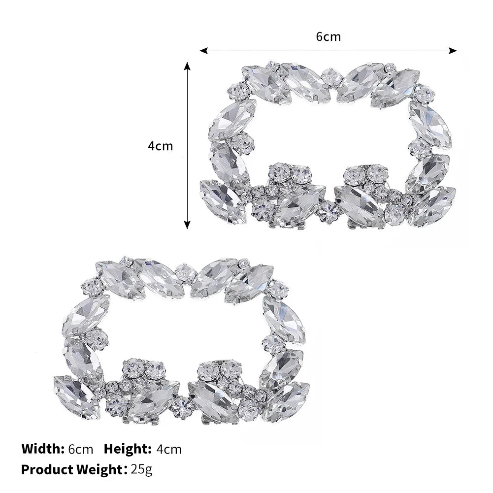 Miallo 2024 Newest Big Austrian Crystal Pearls Handmade Women Bridal Shoe Clips Wedding Alloy Bride Bridesmaid Shoe Buckle