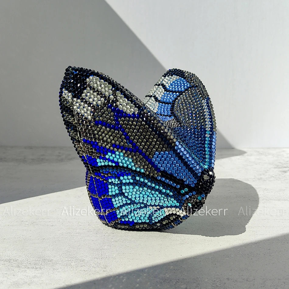 Butterfly Crystal Evening Clutch