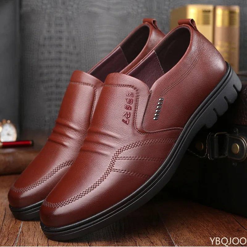 2025 Large Size Fashionable Men's Office Formal Shoes Low Cut Daily Comfortable Round Toe Multifunctional Men's Wedding Shoes
