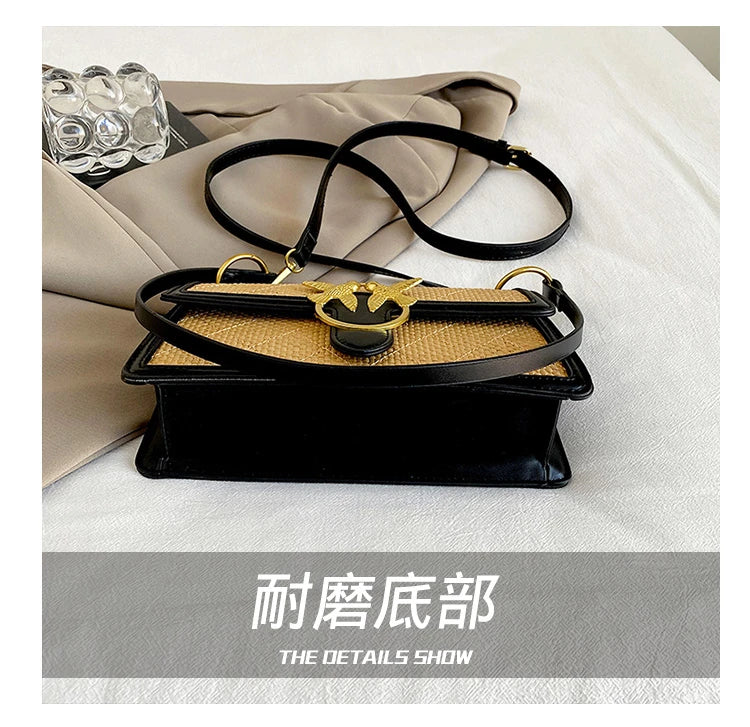 Unique Elegant Diaper Bag Leather Ladies Messenger Purse High End Minimalist Trendy Crossbody Handbag