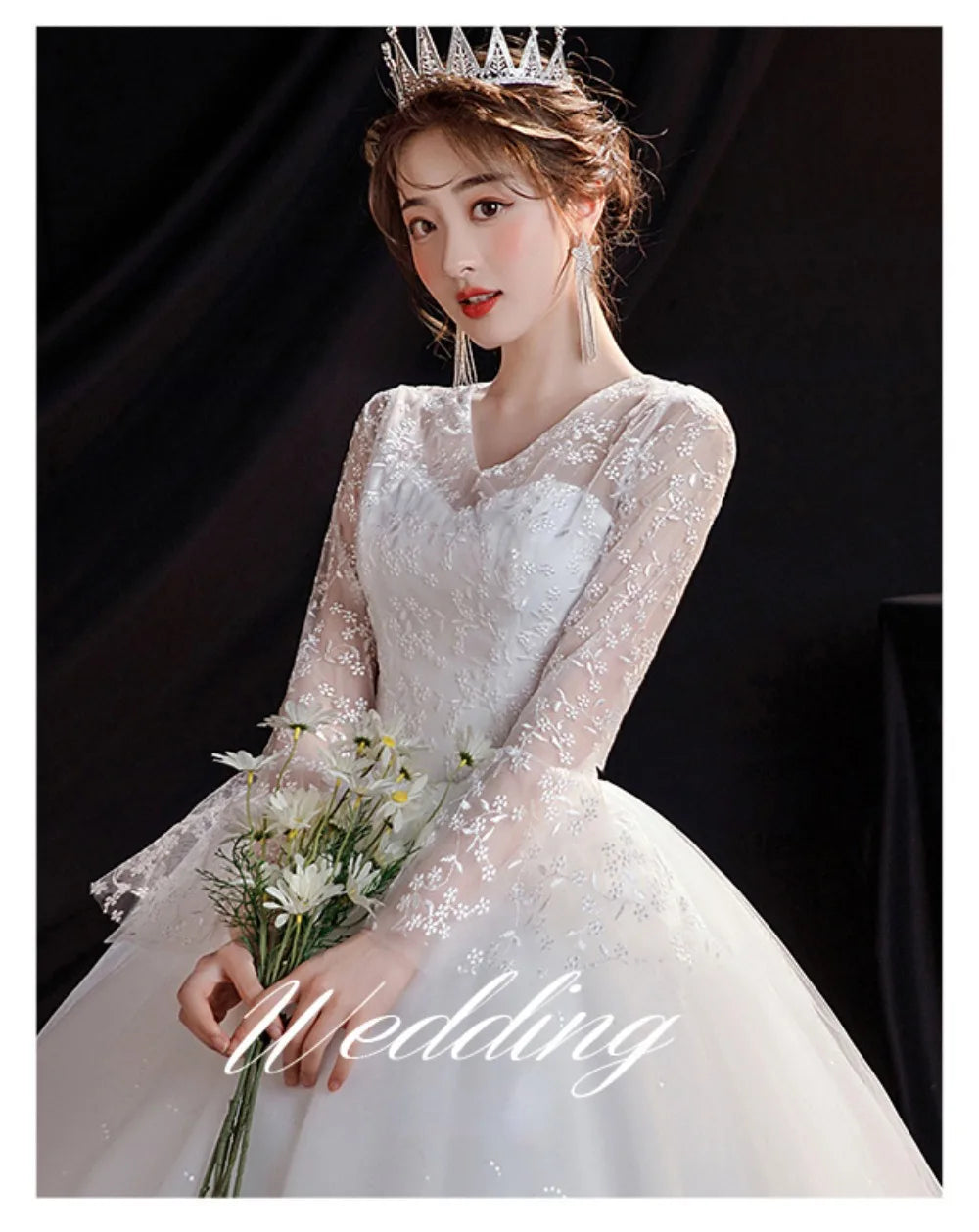 GIYSILE Boho Wedding Dress New Fantasy Lace Bridal Main Marriage Dresses French  Floor Length Wedding Dress Vestidos De Novia