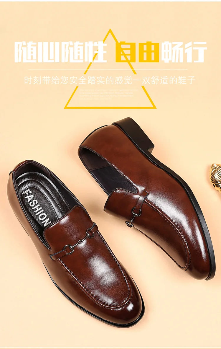 Office Shoes Men Classic Loafers Men Formal Shoes Brand Dress Shoes Men Elegant Sepatu Slip on Pria Zapatos De Hombre Ayakkabi