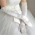 Wholesale Bridal Gloves Beaded with Finger Bride Gloves Guantes Wedding Accessories