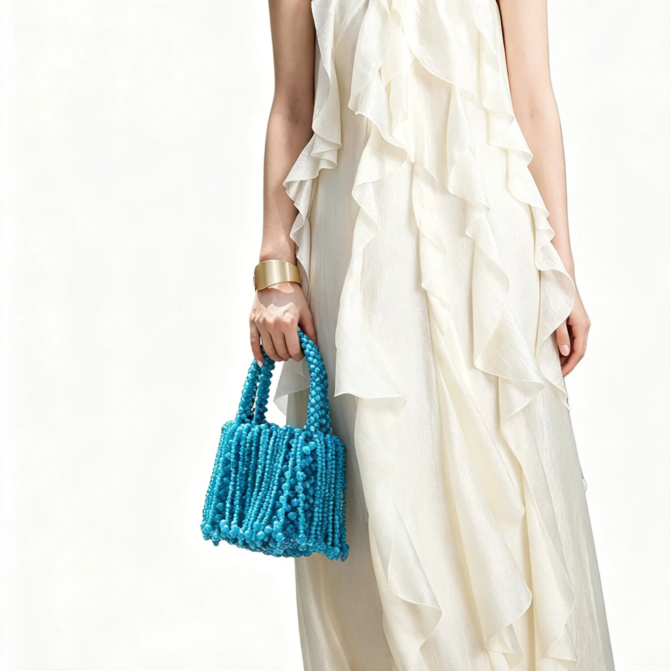 Purses and handbag luxury Designer Clutch purse handmade Pearl decoration Party Wedding Evening bag banquet bag
