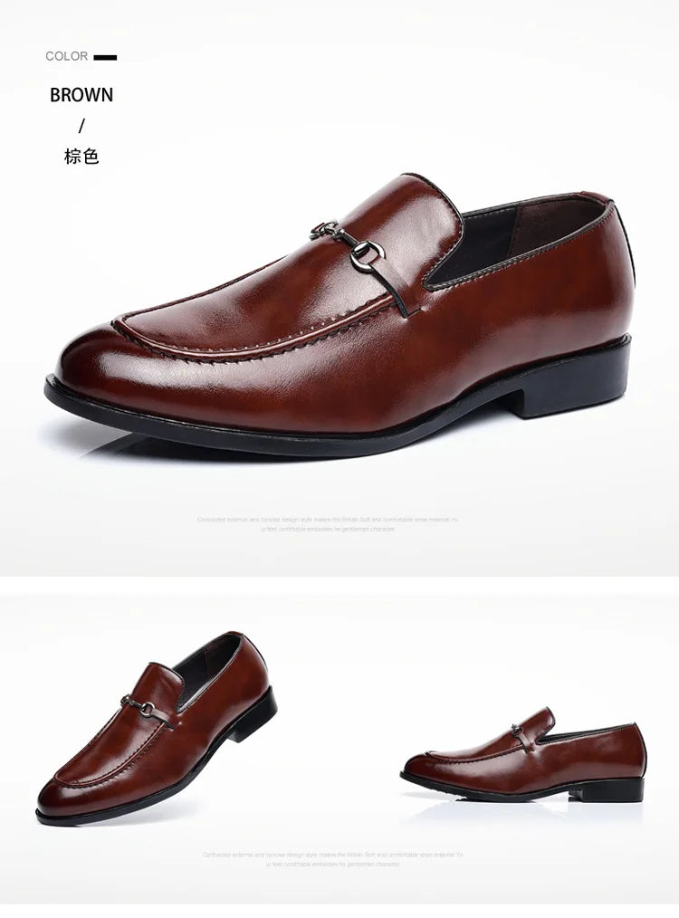 Office Shoes Men Classic Loafers Men Formal Shoes Brand Dress Shoes Men Elegant Sepatu Slip on Pria Zapatos De Hombre Ayakkabi