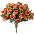 10 Heads Artificial Flower Silk Rose white Eucalyptus leaves Peony Bouquet Fake Flower for Wedding Table Party Vase Home Decor