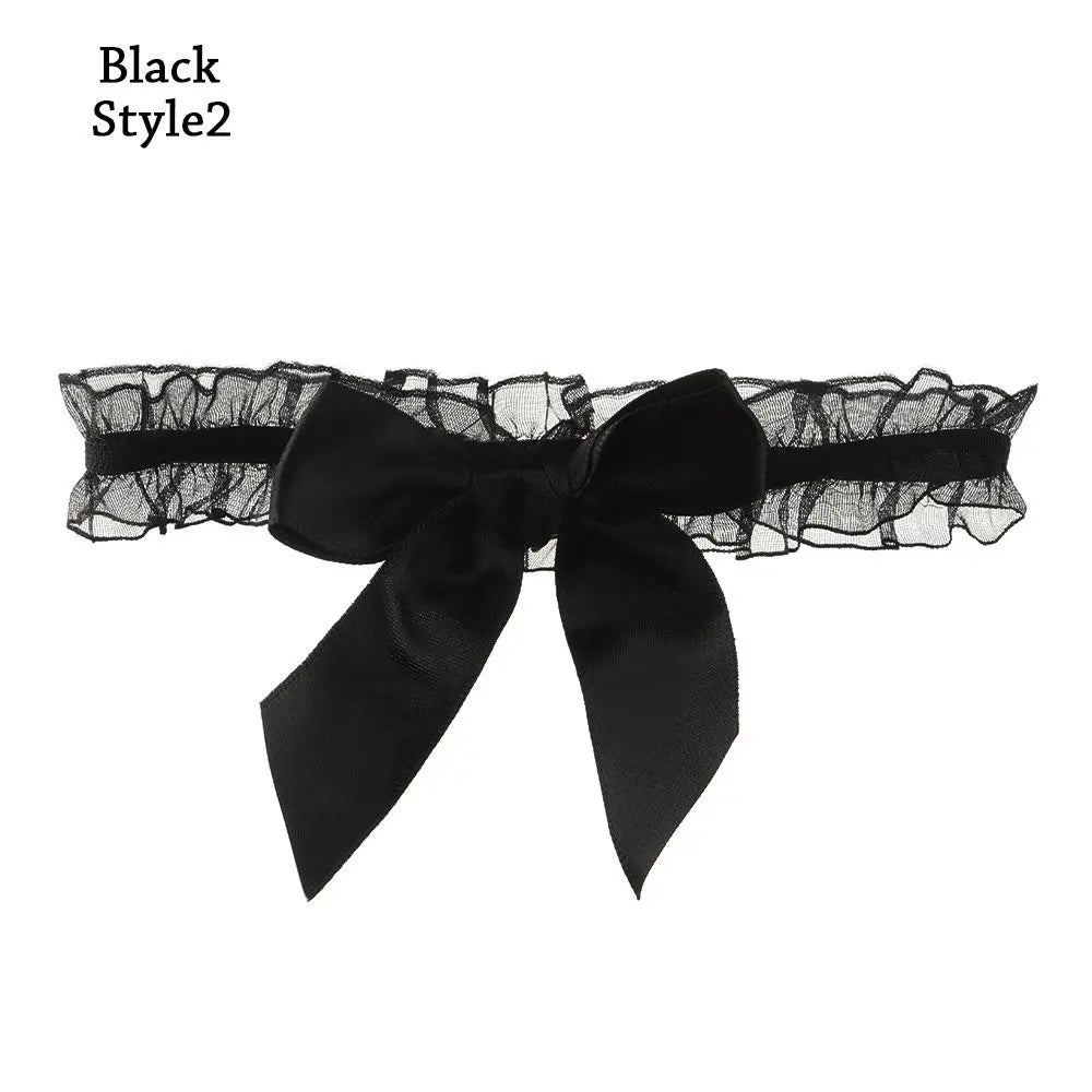 Lace Bow Thigh-Ring Bridal Garter