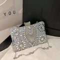 Rhinestone Gemstone Crossbody Clutch