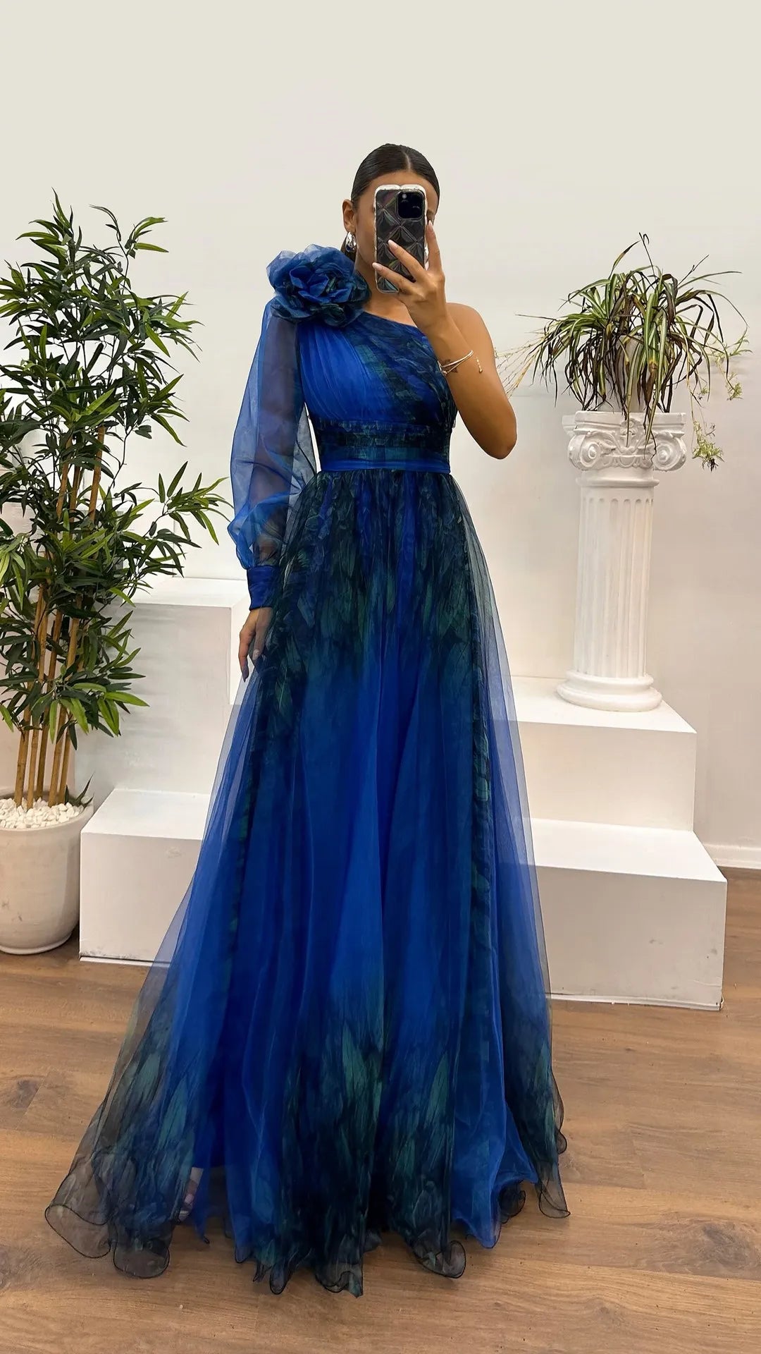 Women's Wedding Dress Spring Autumn New Sexy Off-shoulder Mesh Print Slit Casual Loose Party Prom Dresses For Women Robe Femal